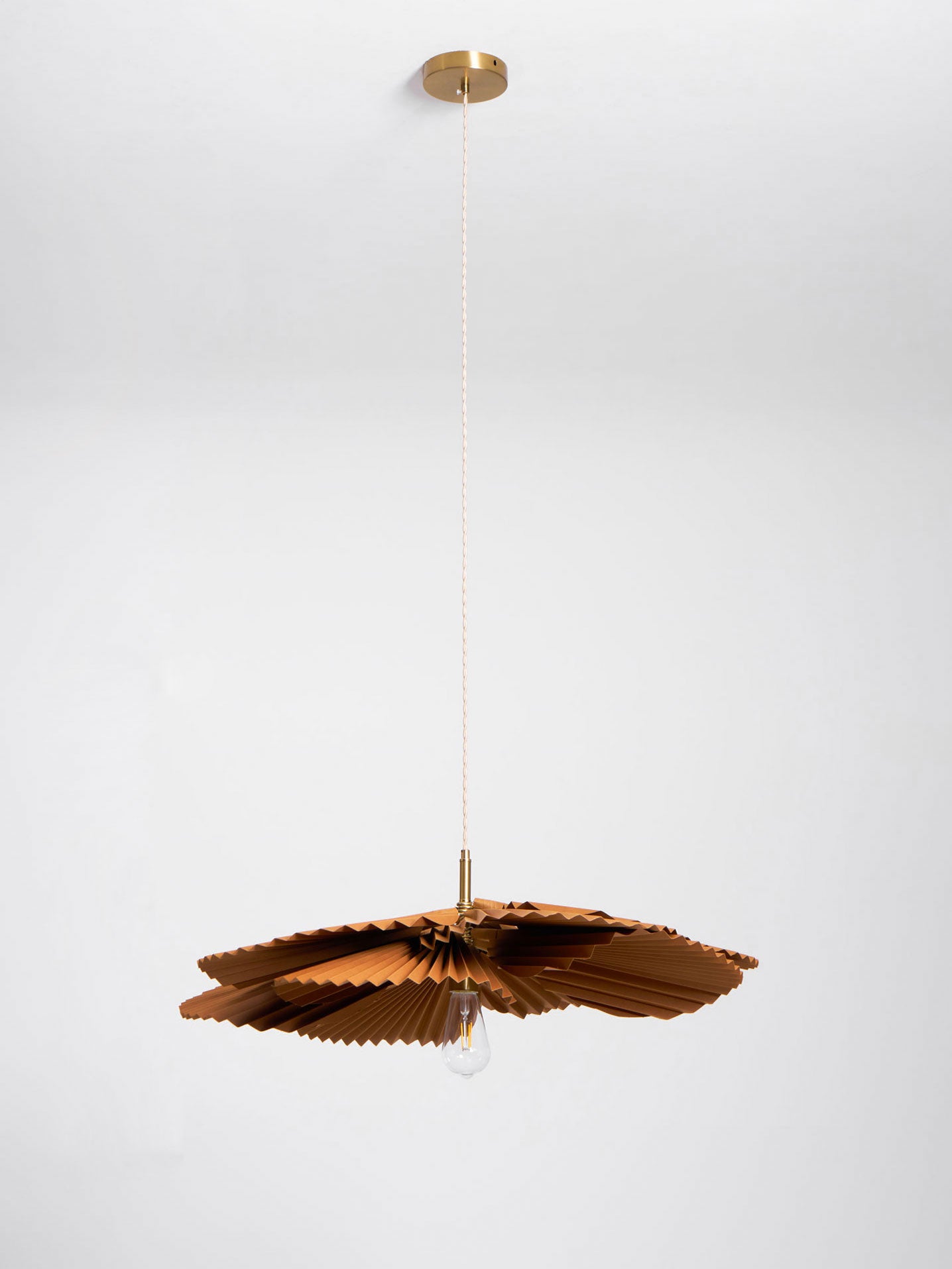 Handmade Folded Leaf Lotus Pendant Light - Boho Chic Ceiling Lamp for Bedroom, Living Room & Dining Room Decor