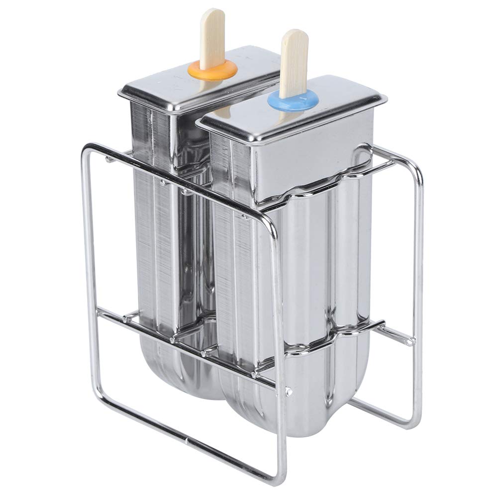 Fdit 2-Pack Stainless Steel Popsicle Molds - DIY Ice Cream & Ice Pop Maker with Round Head for Homemade Treats | Perfect for Summer Snacks, Kids Parties & Healthy Desserts