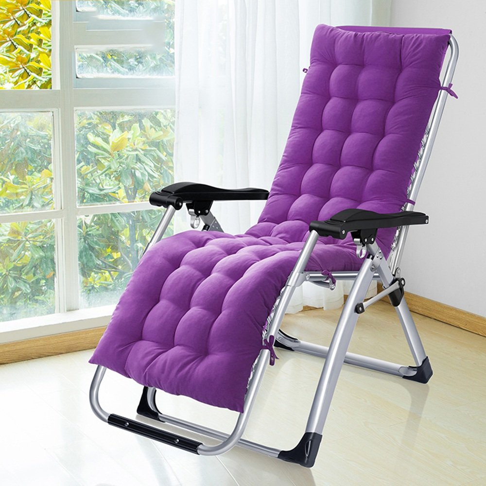 Folding Bamboo Bed for Office, Camping & Beach - Purple