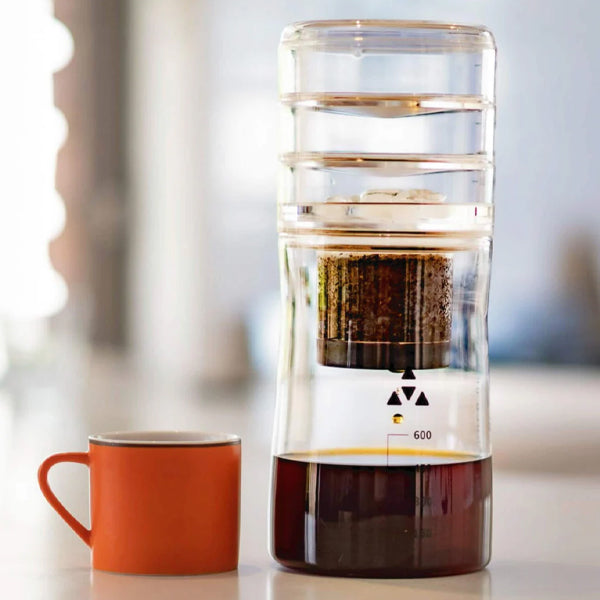 Premium Delter Cold Drip Coffee Maker - Portable Iced Coffee Brewer for Home & Office - Perfect for Camping, Travel & Outdoor Adventures