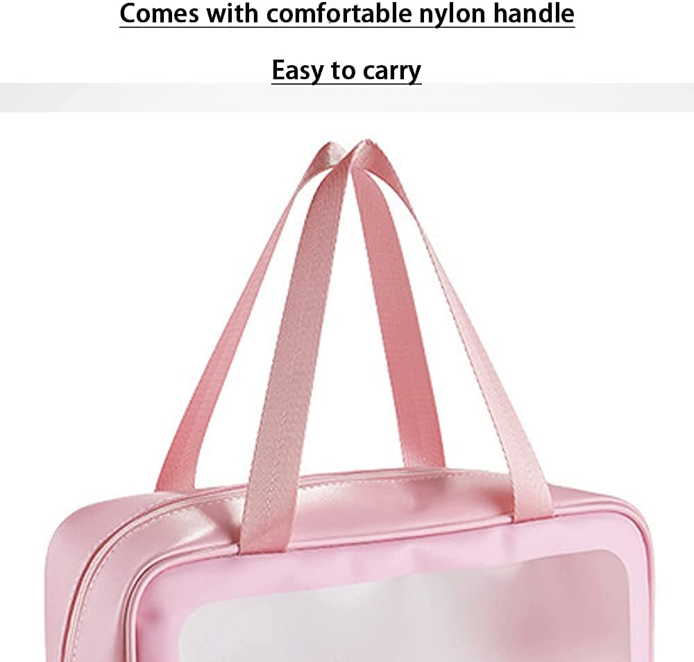 Onlyeasy Matte Translucent Toiletry Bag - Travel Cosmetic Organizer for Women & Men | Perfect for Makeup & Accessories