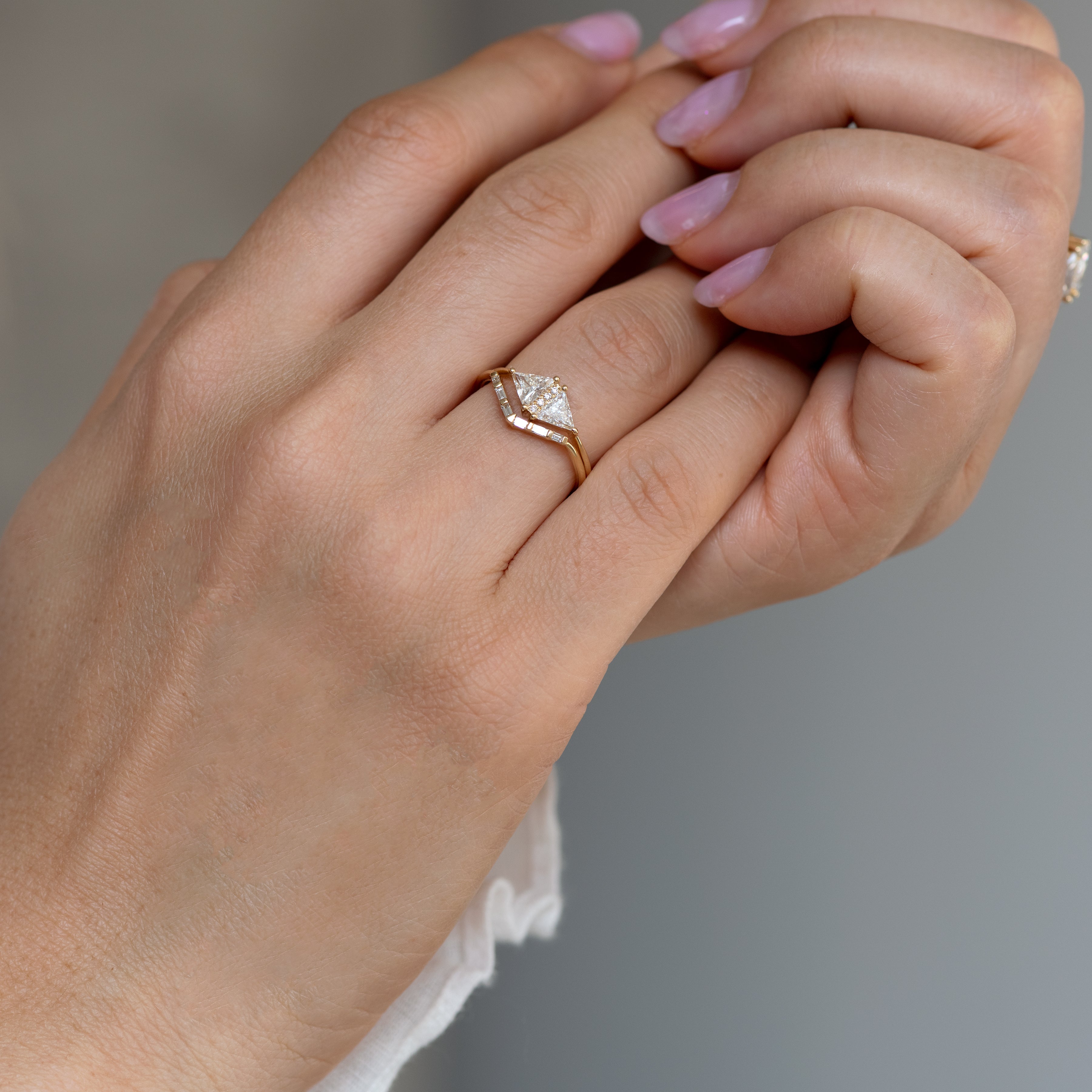 Elegant Chevron Wedding Ring with Baguette Diamonds | V-Shaped Diamond Engagement Band for Women | Perfect for Proposals, Anniversaries & Bridal Jewelry
