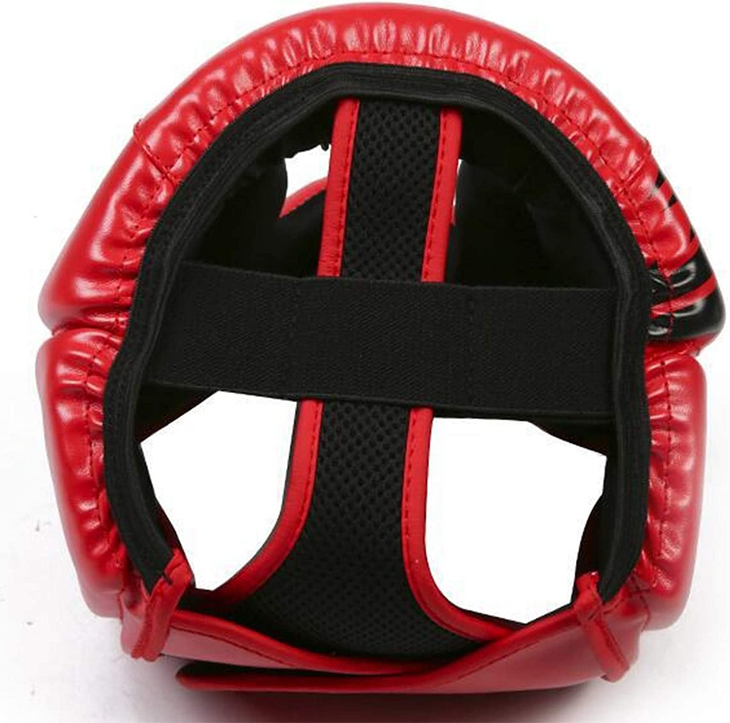 Premium Boxing Headgear for Karate, Grappling, Taekwondo, MMA & Kickboxing - Black/Red (Red) - Protective Training Gear for Sparring & Martial Arts Practice