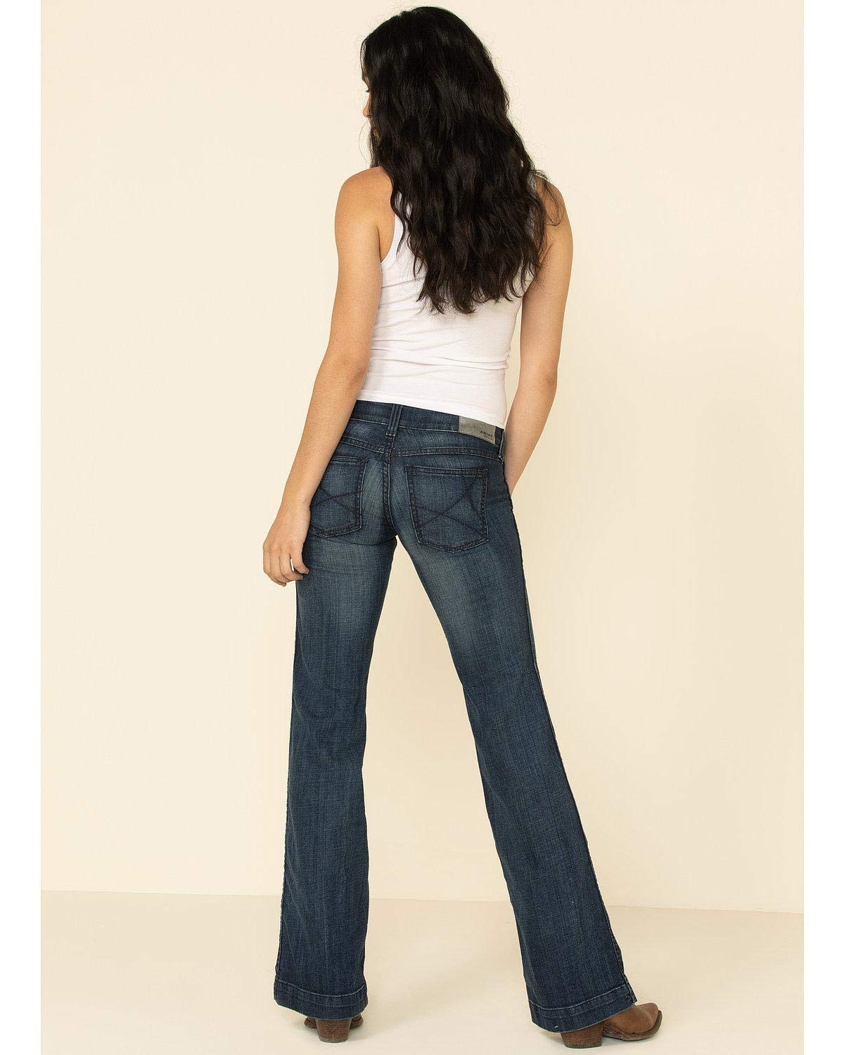 ARIAT Women's Ella Trouser Jeans in Bluebell - Comfortable & Stylish for Work, Casual Wear & Outdoor Activities