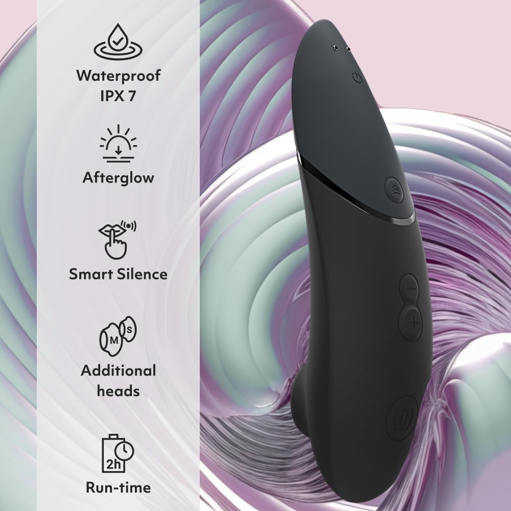 Womanizer Next Clitoral Stimulator – 3D Pleasure Air Technology – Suction Vibrator for Women & Couples – 14 Vibration Modes – Waterproof & Rechargeable – Black – Perfect for Solo Play & Couples Intimacy