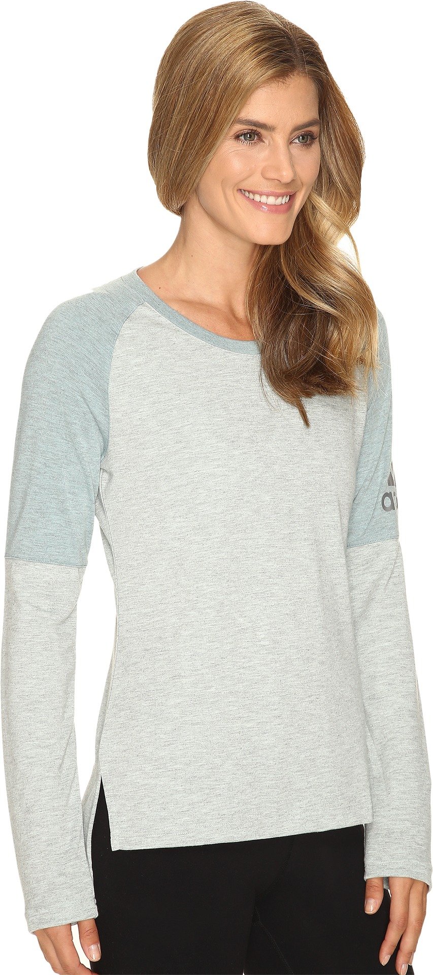 Adidas Women's Performer Cover-Up Shirt - Vapour Green/Vapour Steel/Matte Silver | Lightweight Swim Cover-Up for Beach, Pool & Summer Outings