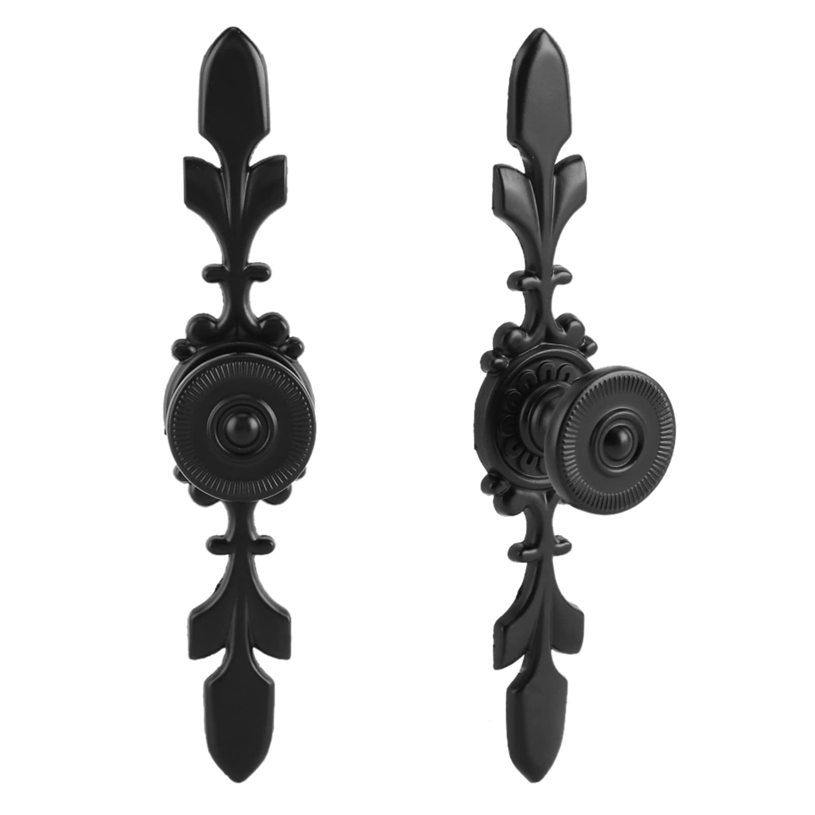Vintage Black Kitchen Cabinet Knobs - 4.7