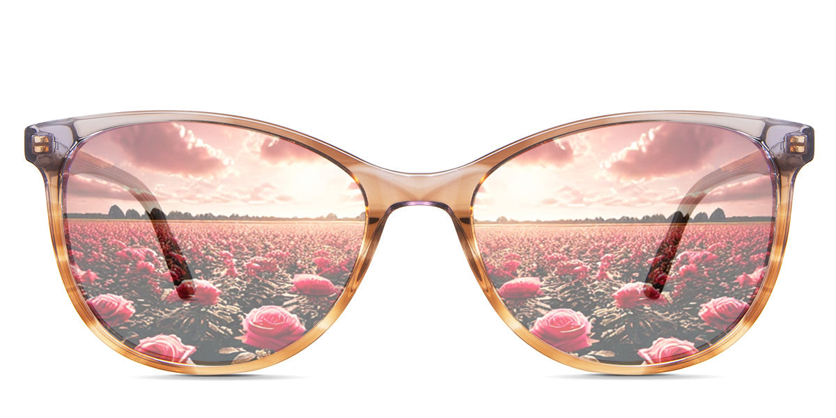 Maggie Women's Prescription Tinted Glasses - Stylish & UV Protection for Reading, Driving & Outdoor Activities