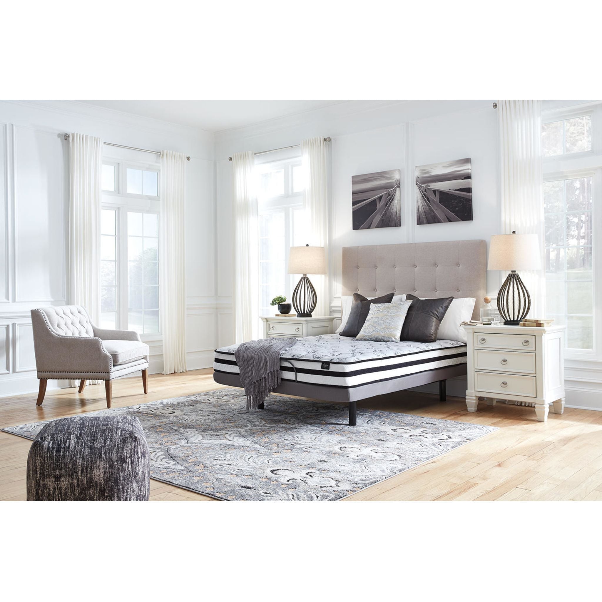 Ashley 8 Inch Twin Size Chime Innerspring Mattress for Kids & Teens - Supportive Bed for Guest Rooms, Dormitories & Daybeds