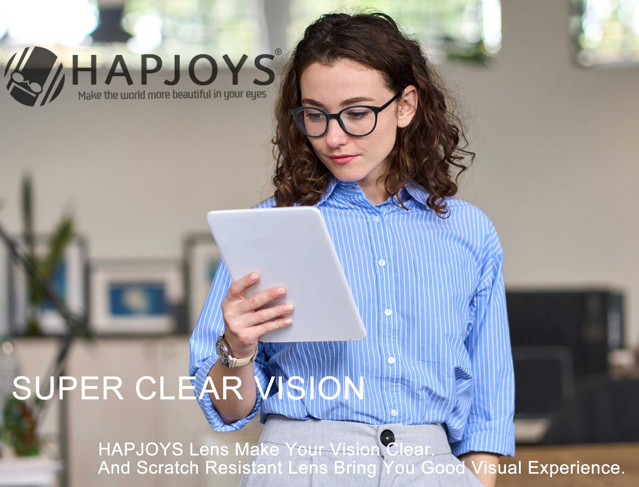 Blue Light Blocking Round Reading Glasses for Women - Lightweight Circle Readers with Anti-Glare Lenses - 4 Pack Multipack for Office, Computer, and Screen Use