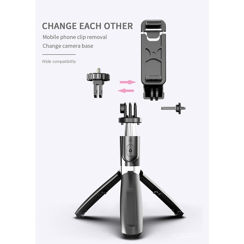 3-in-1 Bluetooth Selfie Stick Tripod with 360° Rotation - Extendable Phone Stand for iPhone Android - Perfect for Vlogging, Travel & Group Photos