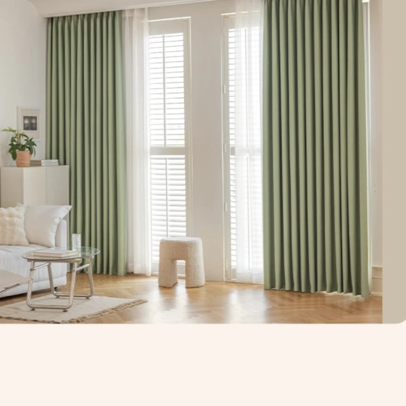 Amina Chenille Blackout Curtains - Thermal Insulated Custom Window Drapes for Bedroom & Living Room - Noise Reducing & Light Blocking for Better Sleep & Privacy