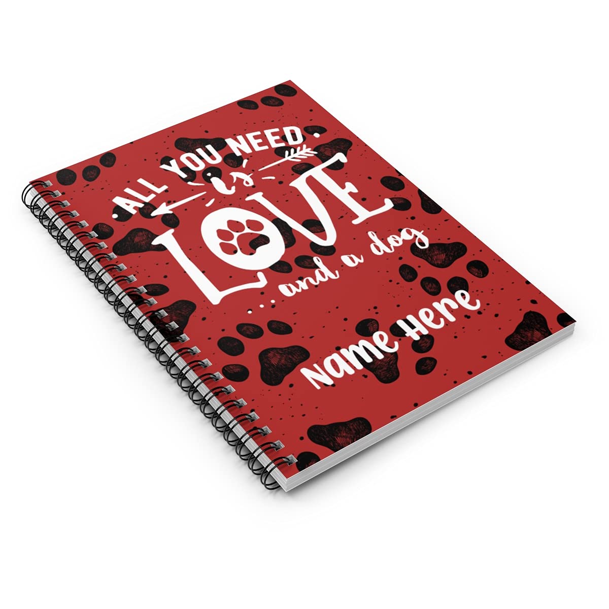 Custom Dog Lovers Notebook - Personalized Journal for Kids, Teens, Girls & Women | Perfect Gift for Pet Owners | Great for School, Work & Daily Inspiration