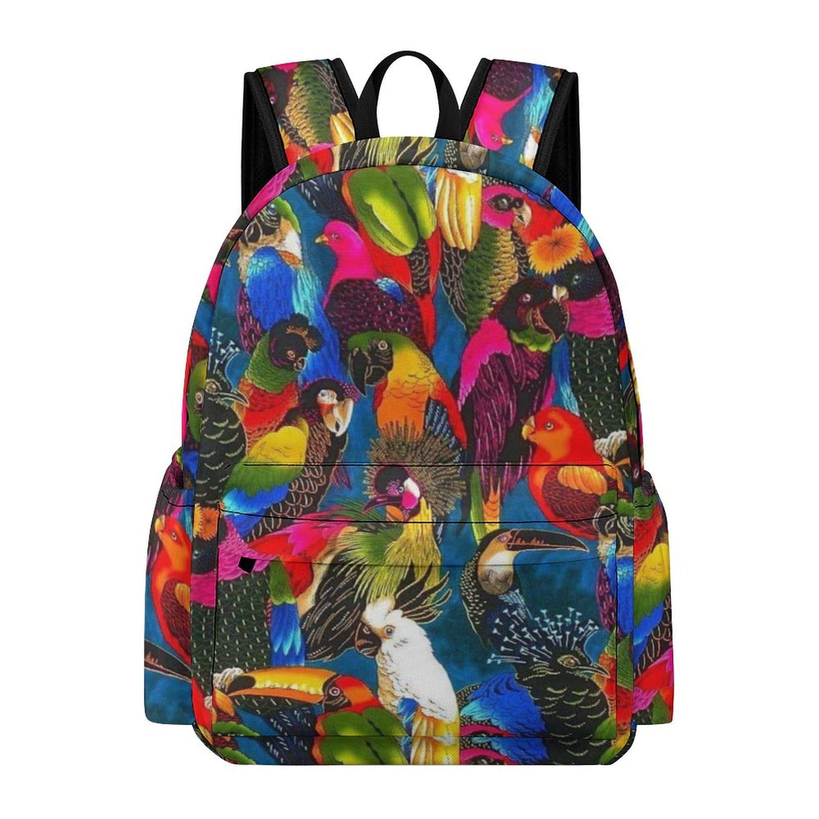 Parrot Party Printed Casual Backpack - Lightweight Travel Hiking Laptop Backpack for Men & Women - Water-Resistant Business Bag for Work, Camping, Gym & Outdoor Adventures