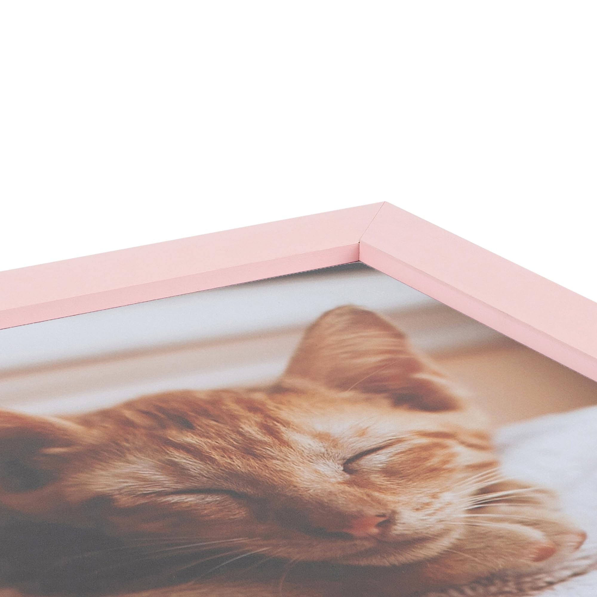 ArtToFrames 12x45 Inch Pink Wood Picture Frame - 1.38 Inch Custom Poster Frame for Art & Photos with Economy Acrylic - Perfect for Wall Decor, Living Room, Bedroom & Office Display
