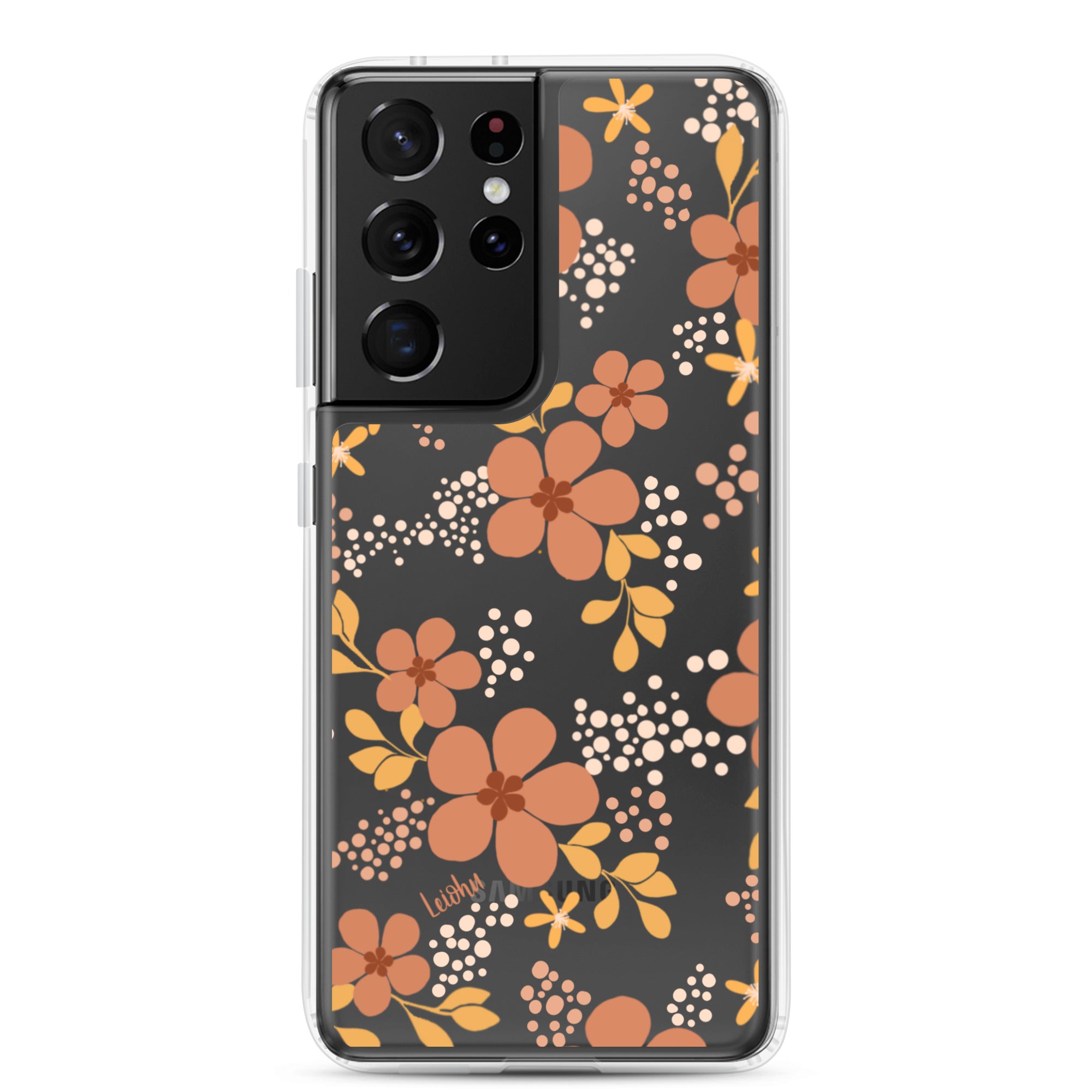 Groovy Pua Clear Protective Phone Case for Samsung Galaxy S21/S20/Note 20 - Slim & Scratch-Resistant Cover for Everyday Use, Work & Travel