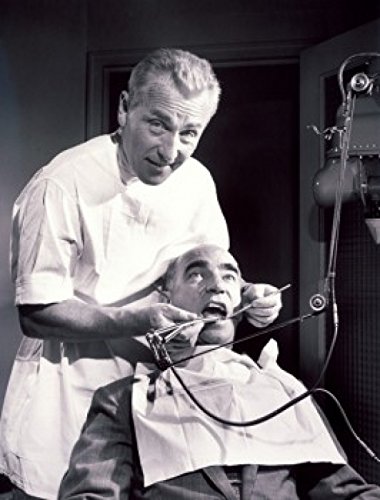 Male Dentist Treating Nervous Patient - 18x24 Poster Print for Dental Offices, Clinics & Home Decor
