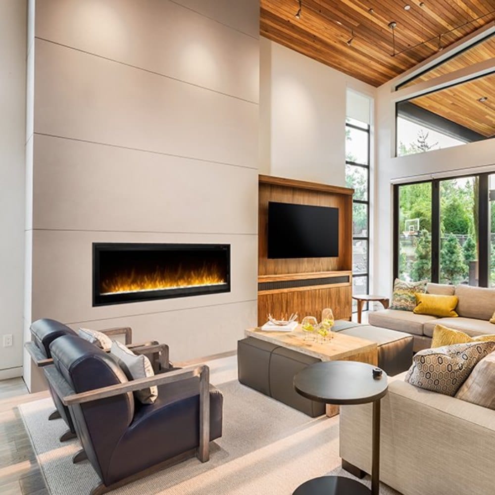 Dimplex Multi Fire SL Series Built-In Smart Electric Fireplace - Realistic Flames & Remote Control for Living Room, Bedroom & Office Heating