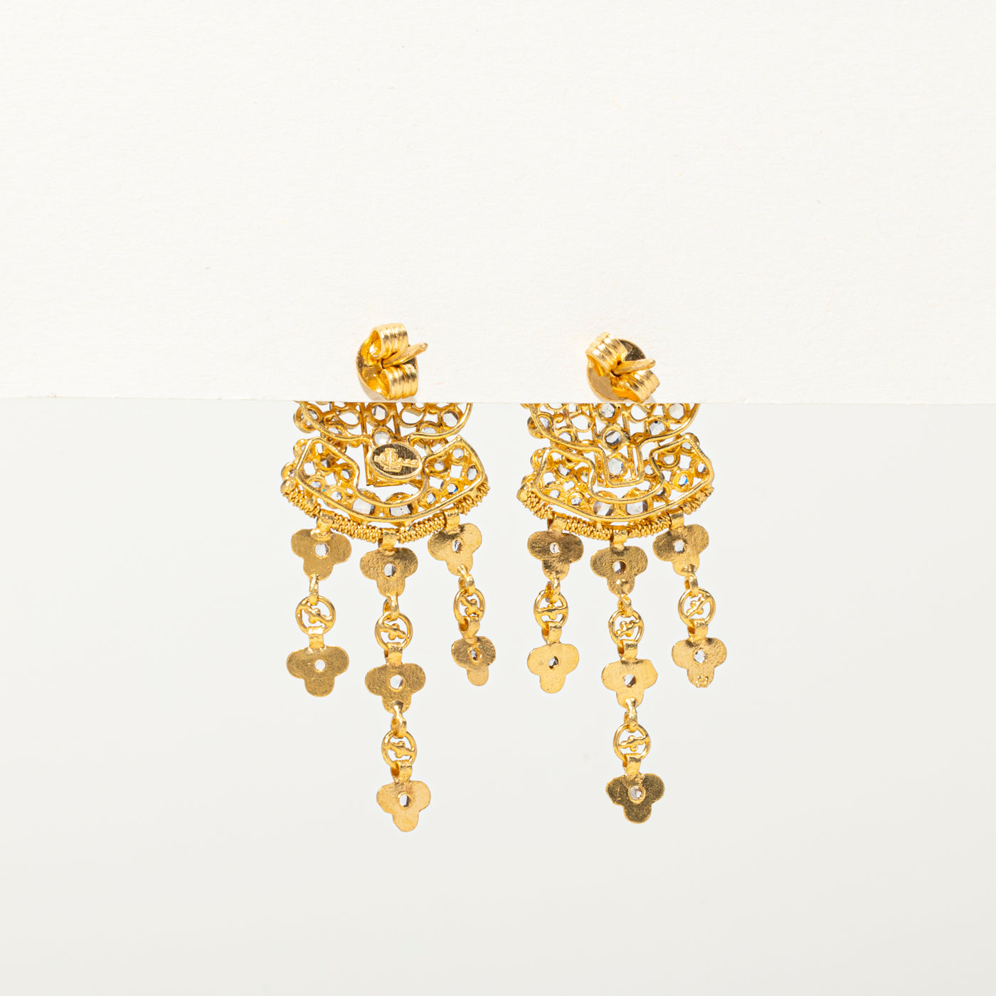 2.36ctw Rose Cut Diamond Chandelier Earrings - Vintage Dangle Earrings for Women, Perfect for Weddings, Parties & Special Occasions