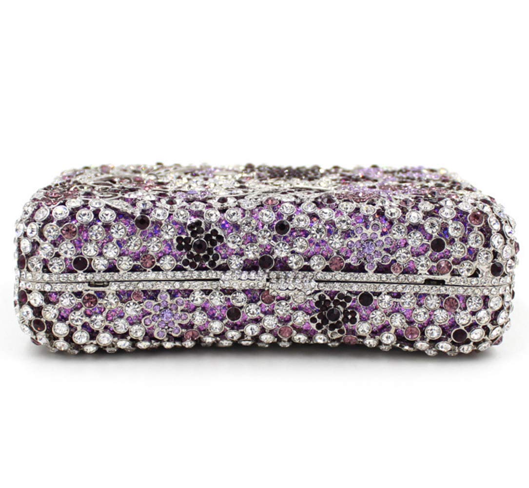 Elegant Rhinestone Evening Clutch Bag for Women - Luxury Wedding Party Purse with Chain Strap - Perfect for Prom, Cocktail Events & Formal Occasions