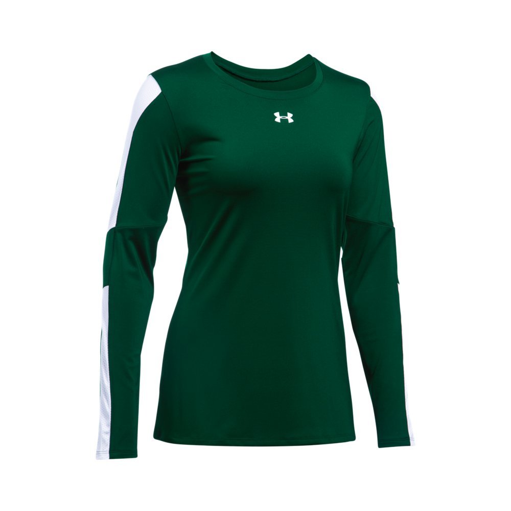 Under Armour Women's Block Party Long Sleeve Workout Shirt - Moisture-Wicking Athletic Top for Running, Yoga & Gym Training