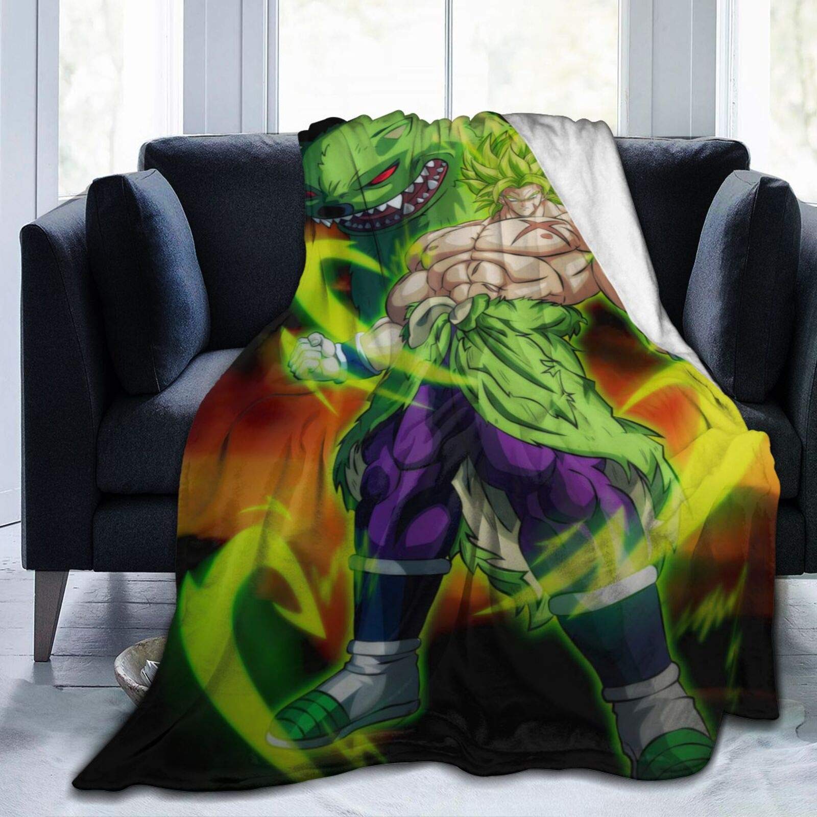 Mars Sight Broly Canon Blanket - Soft, Warm & Lightweight Fleece Throw Blanket for Couch, Bed & Sofa | Perfect for Movie Nights, Gaming & Cozy Home Decor