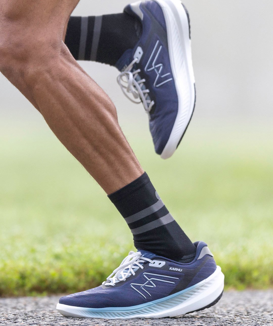 Men's Fusion 4.0 Running Shoes - Mood Indigo & Stone Blue Color | Lightweight Athletic Sneakers for Jogging, Gym Workouts & Daily Wear