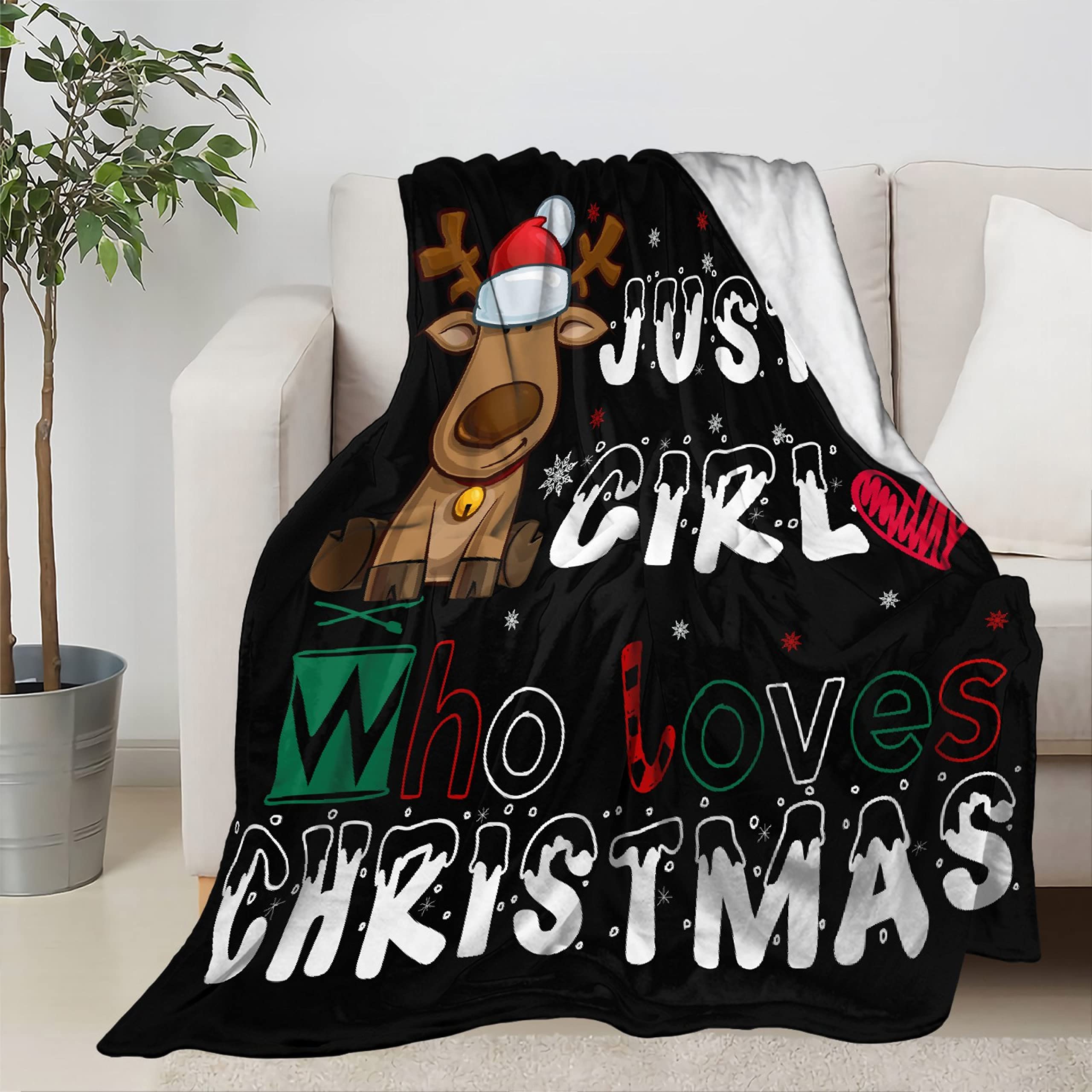 Cozy Christmas Throw Blanket for Winter - Happy New Year Gift for Son & Daughter | Lightweight Flannel Micro Blanket 120