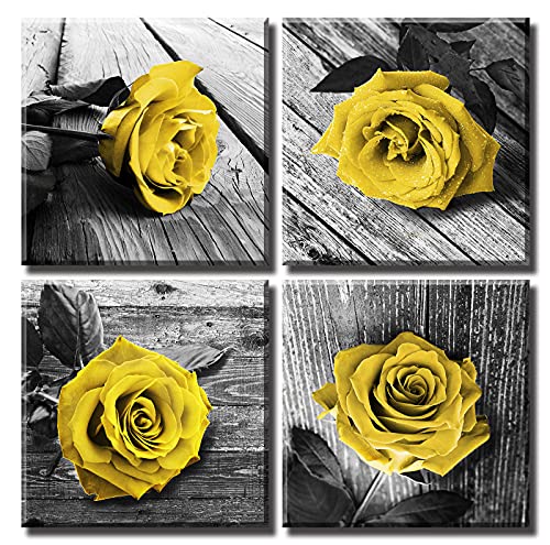 Yellow rose-4p