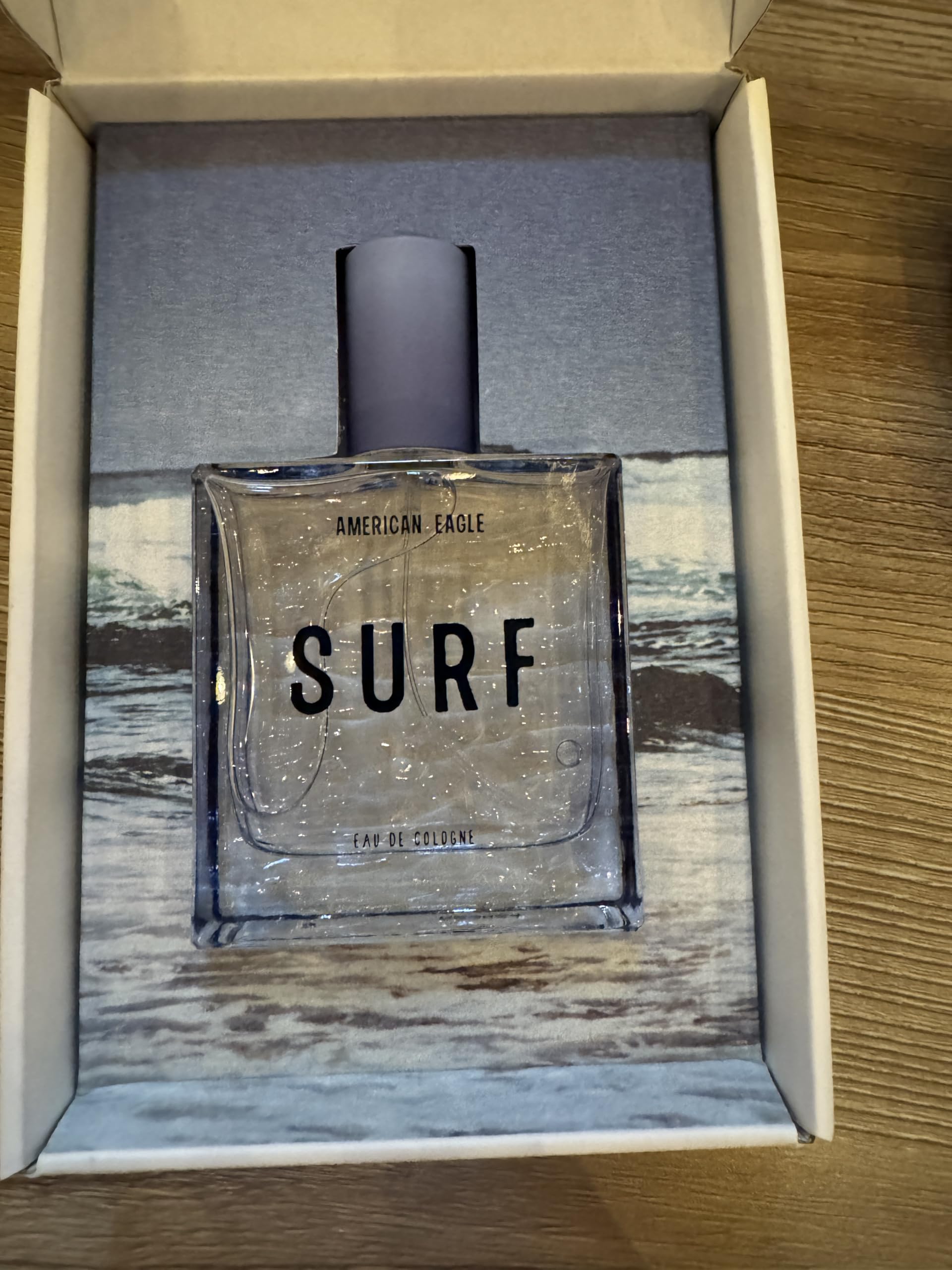 AEO Surf 1.7oz Eau de Cologne for Men - Fresh Aquatic Cologne Spray - Perfect for Daily Wear, Work & Date Nights