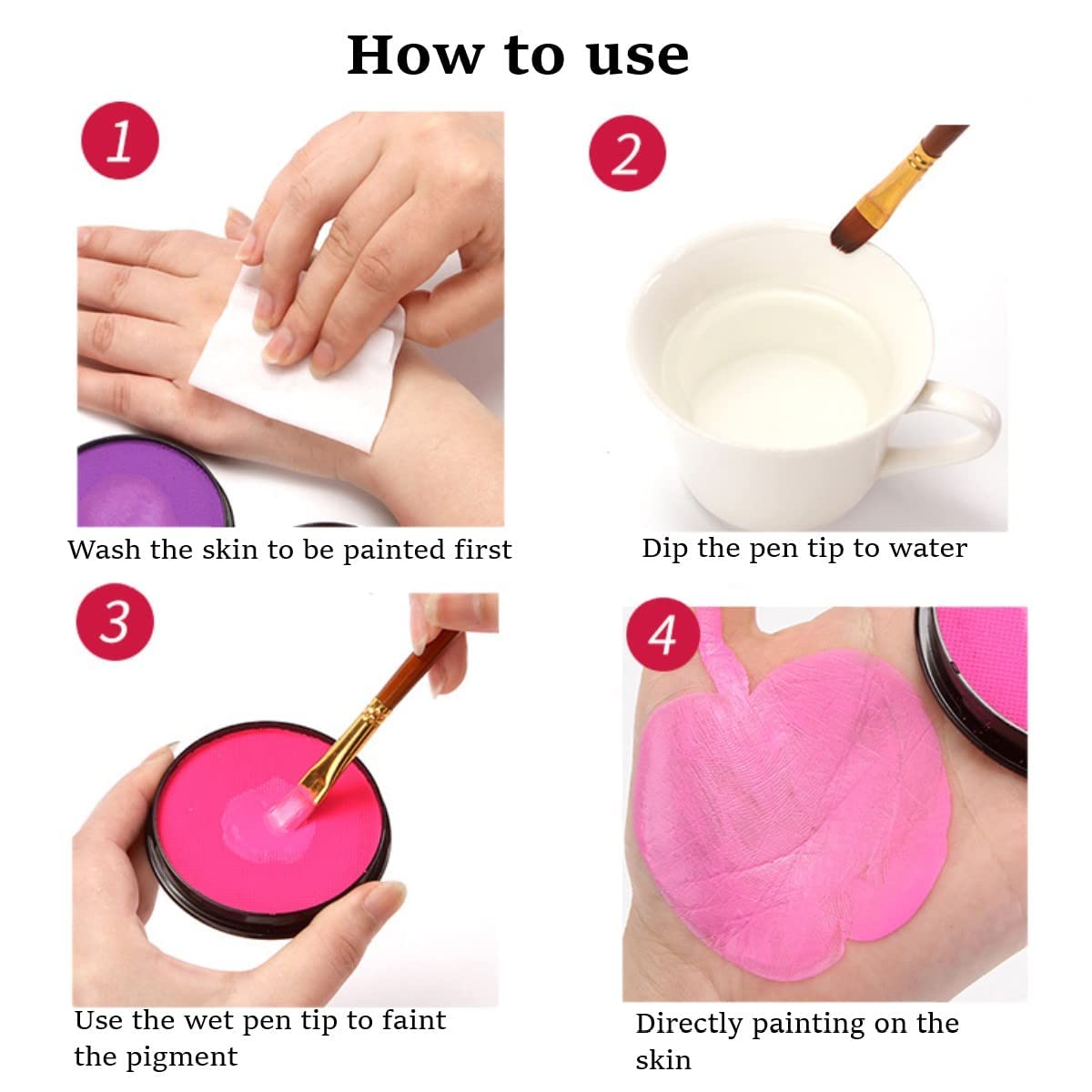 KARLOR 30g Water-Based Face Paint - Professional Makeup for Kids & Adults - Halloween, Carnival, Cosplay (Green & Black) - Safe, Non-Toxic, Easy Wash Off for Face & Body Art