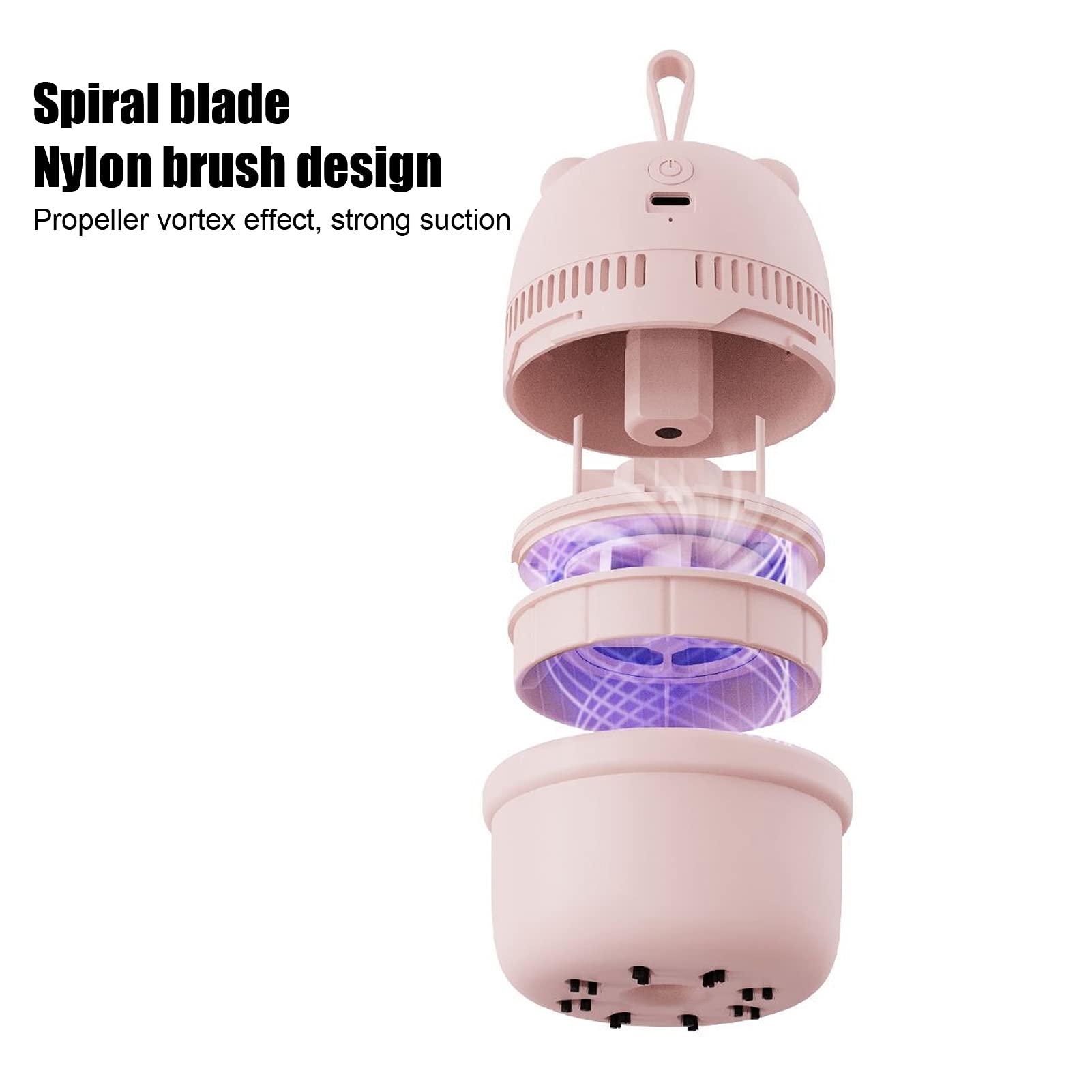 CHICIRIS Mini USB Desktop Vacuum Cleaner - Portable Dust Collector for Keyboard, Home & Office - Cute Bear Design for Kids & Adults - Perfect for Desks, Cars, and Small Spaces