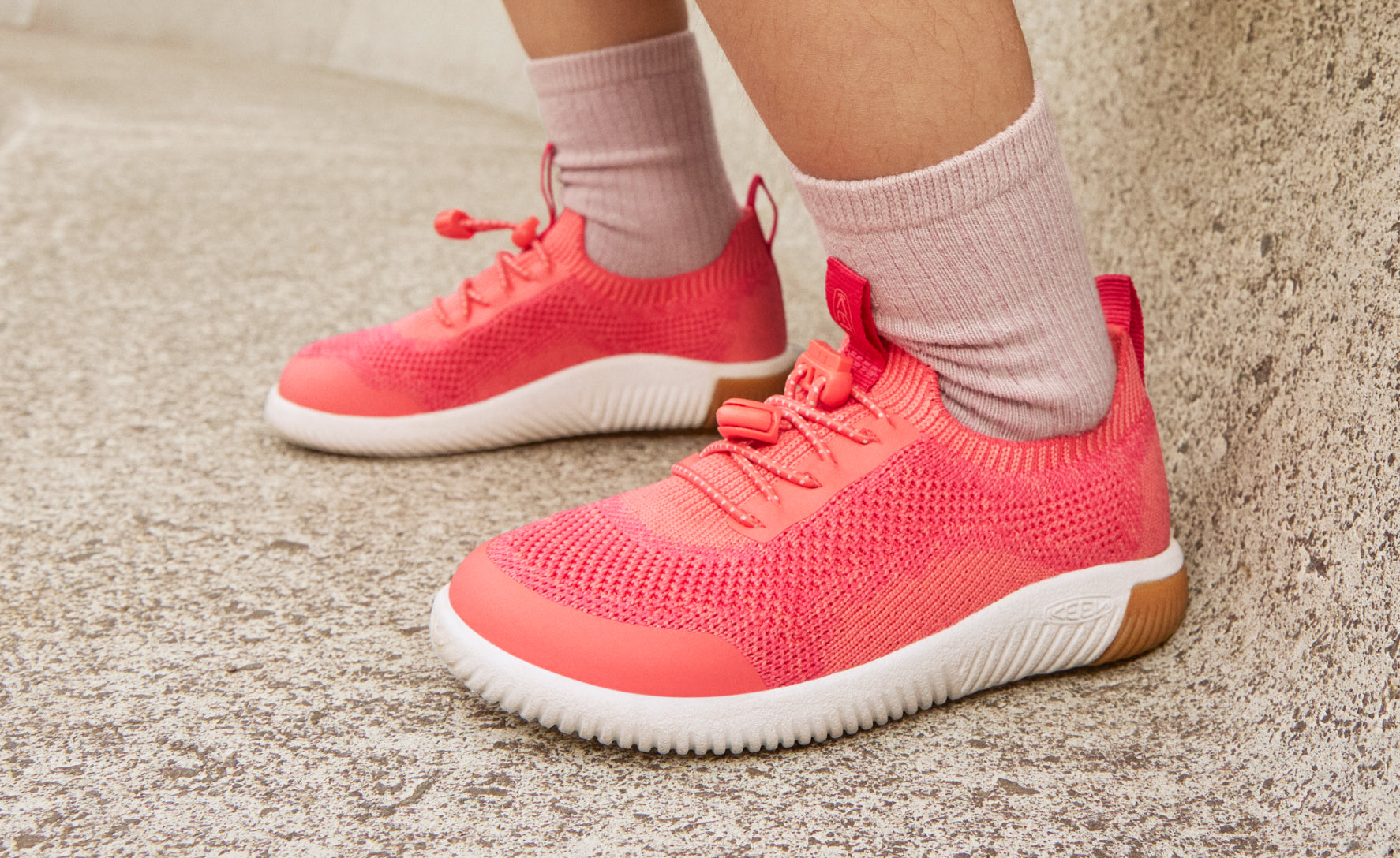 KNX Knit Sneakers for Toddlers & Little Kids | Comfortable & Stylish Dubarry/Star White | Perfect for Playtime, School & Everyday Wear