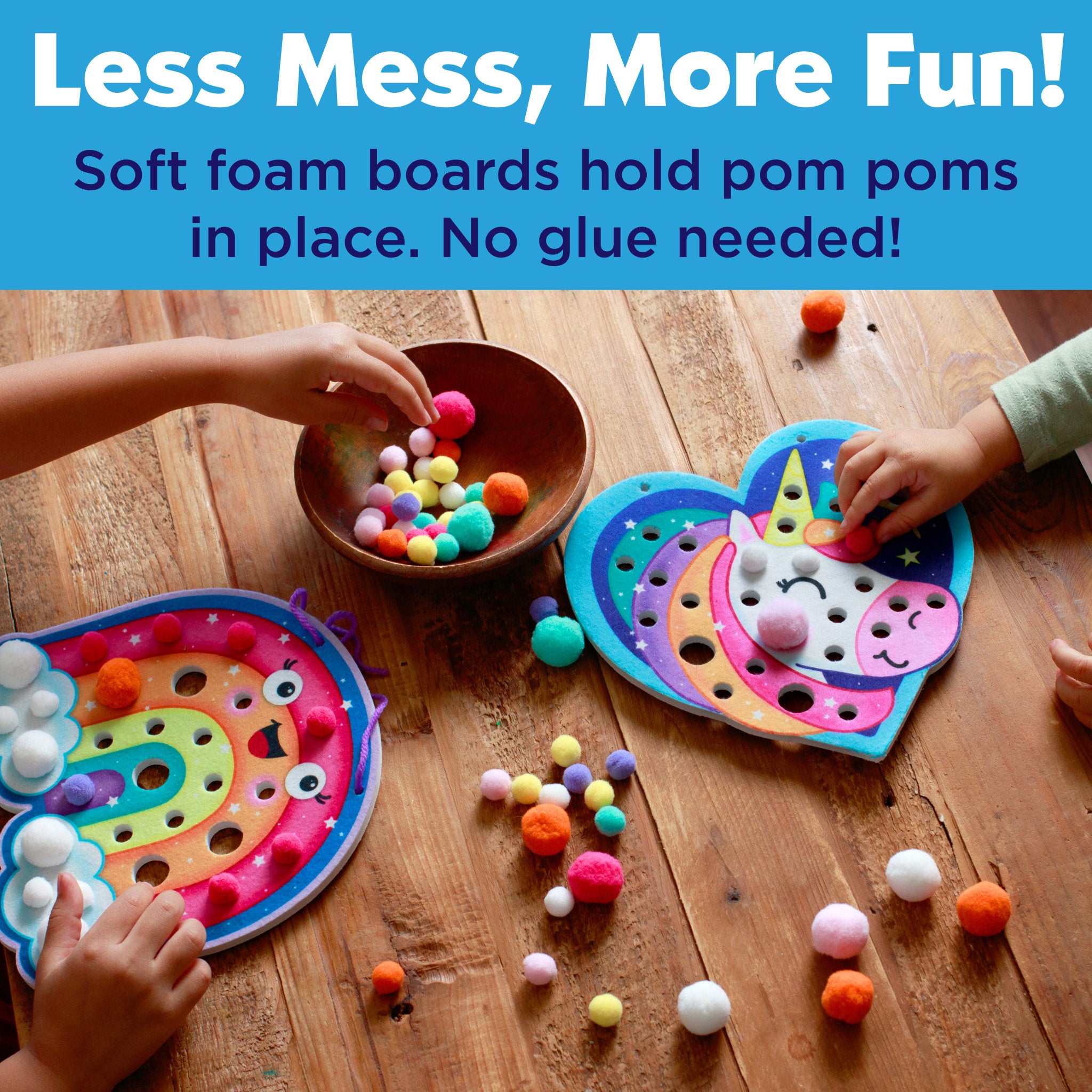 Pom Pom Pictures - Magical DIY Craft Kit #6357000 for Kids' Art Projects, Home Decor & Party Favors