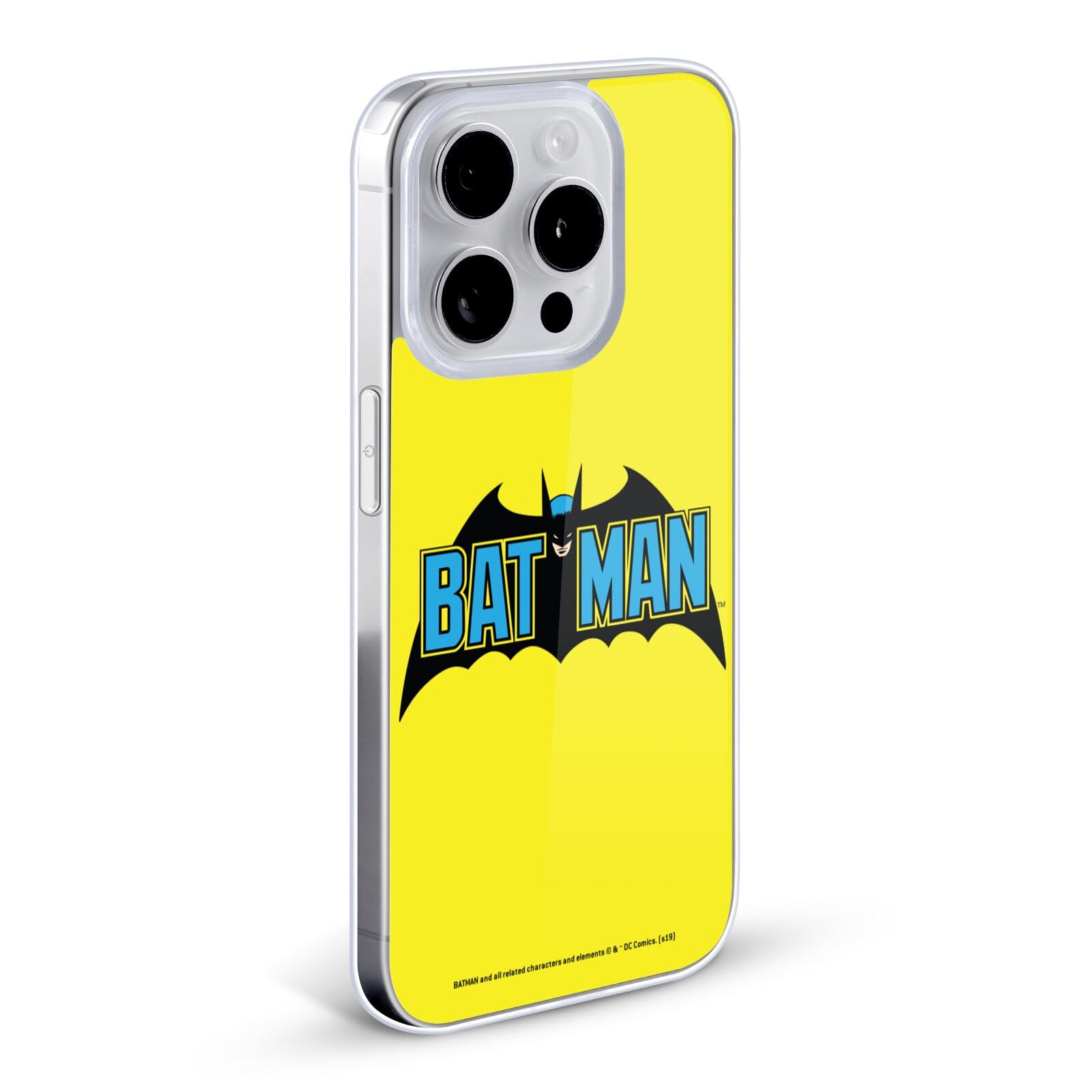 Officially Licensed Batman DC Comics Classic 2 Logos Soft Gel Phone Case for Apple iPhone 7 Plus/iPhone 8 Plus - Perfect for Superhero Fans & Comic Book Lovers