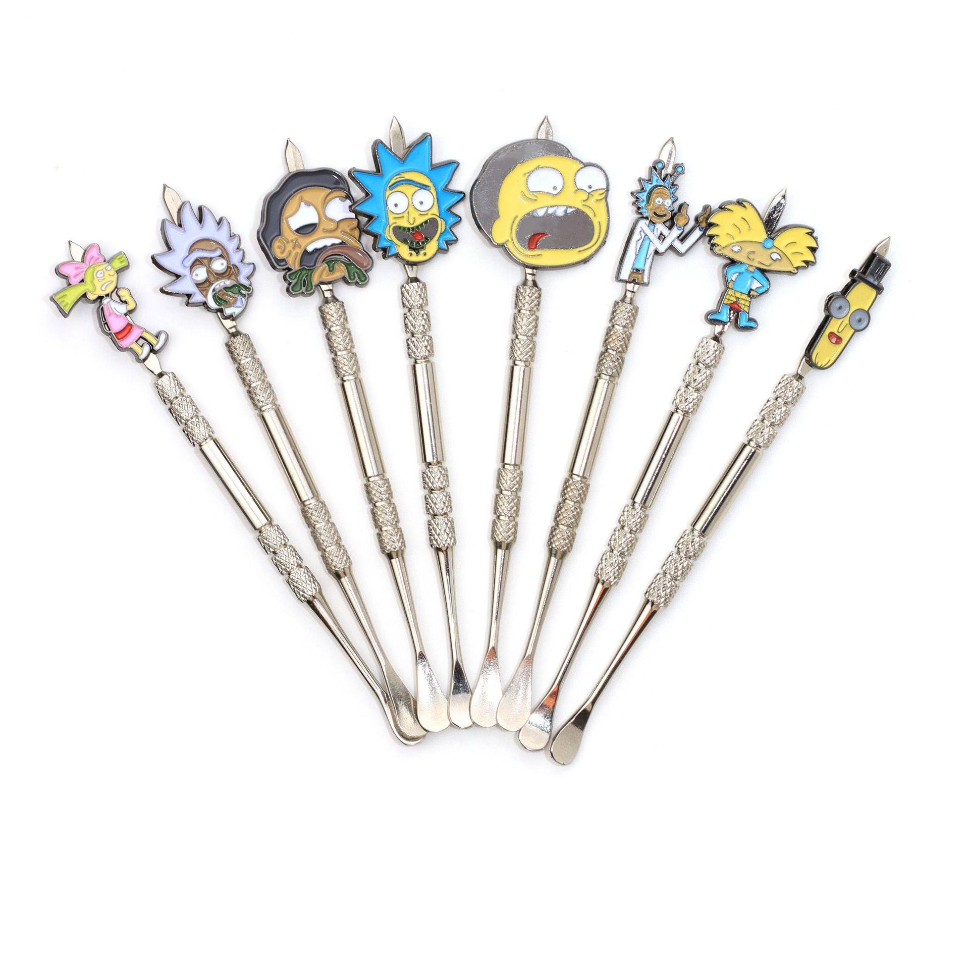 Mini Wax Dabbing Tool - Gold & Silver Cartoon Shovel for Concentrates, Tobacco & Pipe Accessories | Perfect for Dab Rigs, Resin & Wax Use
