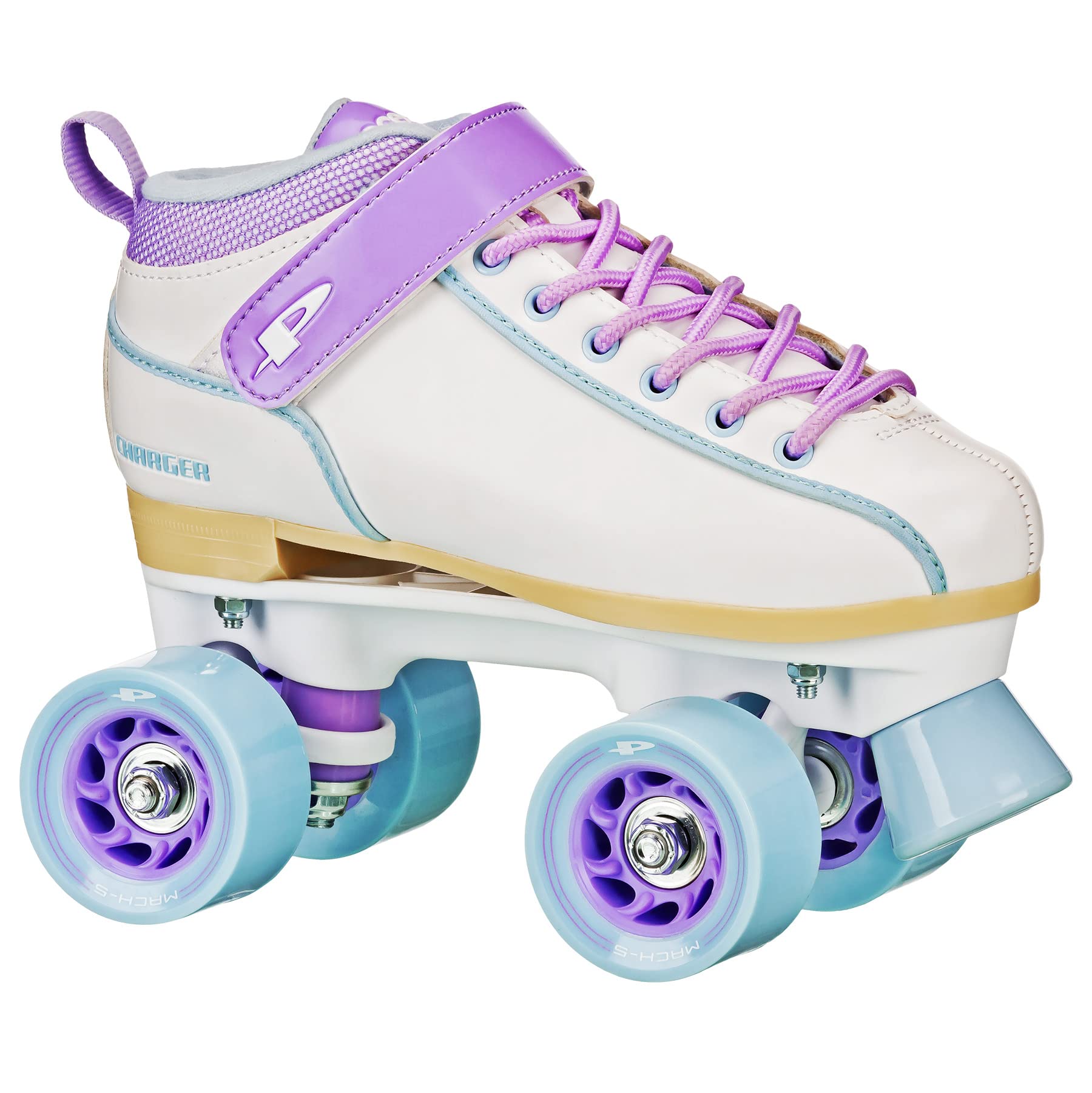 Pacer Charger Kids' Adjustable Quad Roller Skates for Indoor & Outdoor Use - Perfect for Beginners, Birthday Gifts & Family Fun Activities