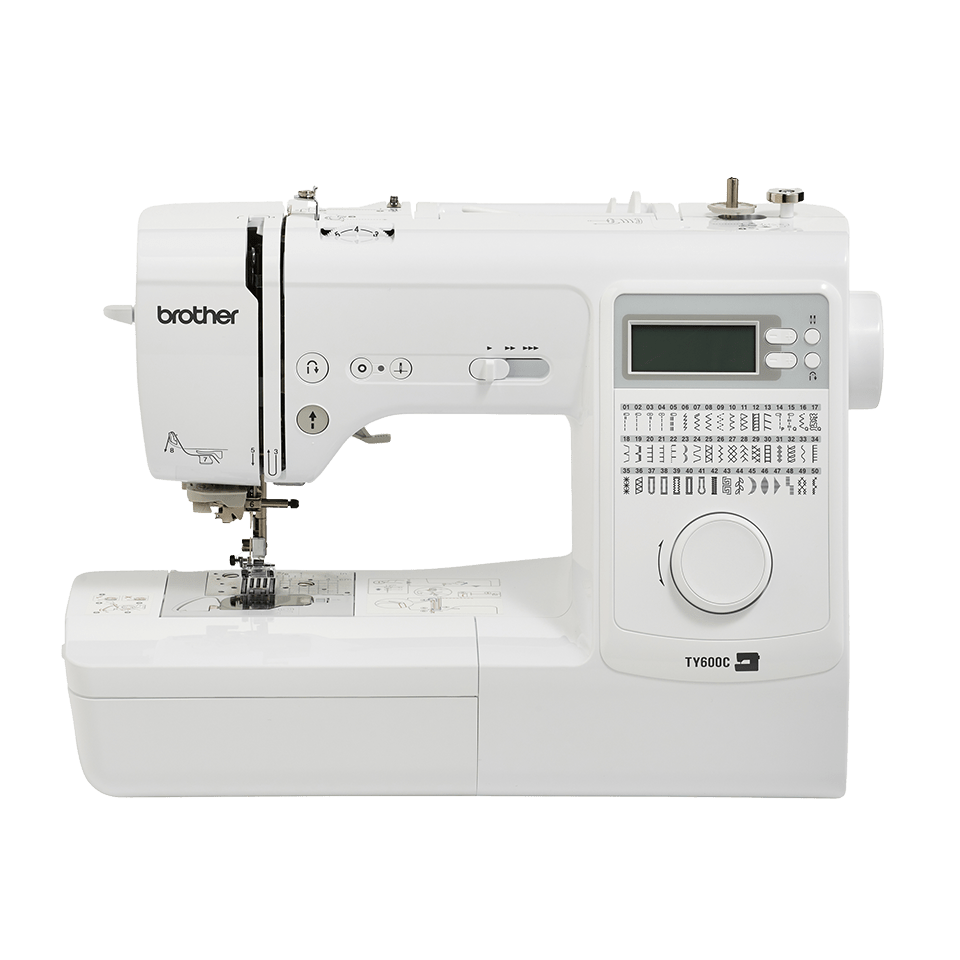 Brother TY600C Electronic Sewing Machine with 50 Built-in Stitch Types - Perfect for Quilting, Dressmaking & Home DIY Projects