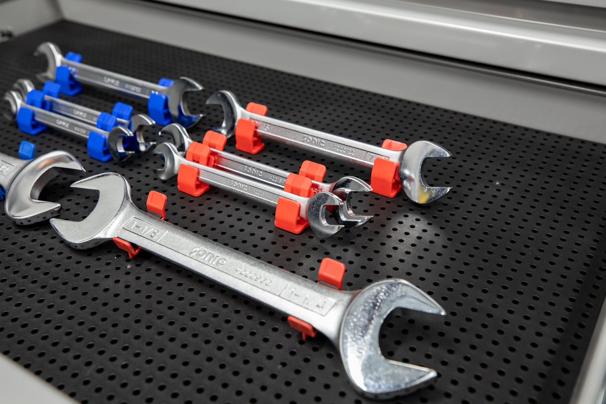 Tool Grid Wrench Holder - Heavy Duty Organizer for Mechanics & DIY - Perfect for Garage, Workshop & Toolbox Organization