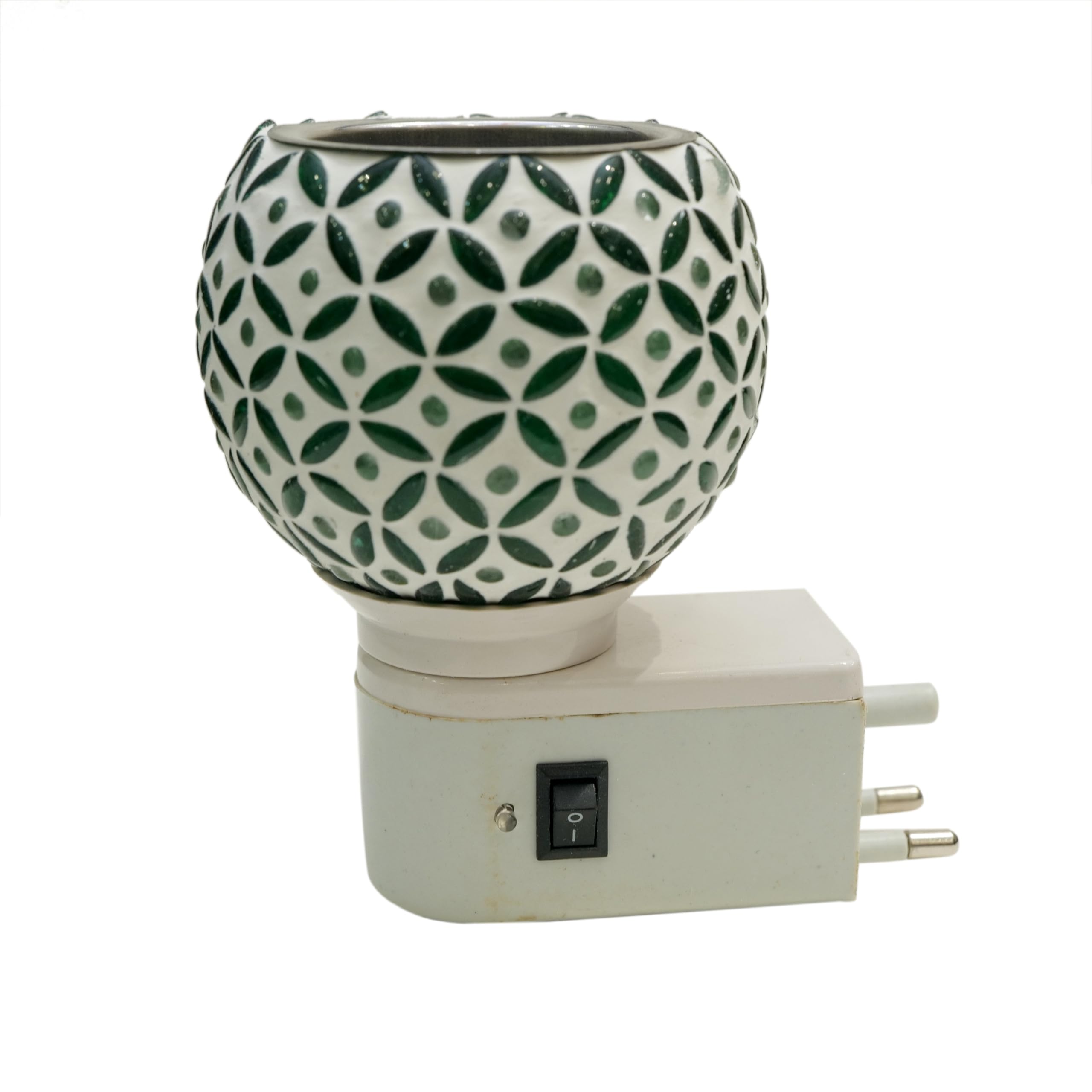 Premium Ceramic Aroma Diffuser & Night Light - Essential Oil Warmer with On/Off Switch, Camphor Burner for Home Fragrance, Yoga & Meditation Room Decor - Perfect for Bedroom, Spa and Relaxation Spaces