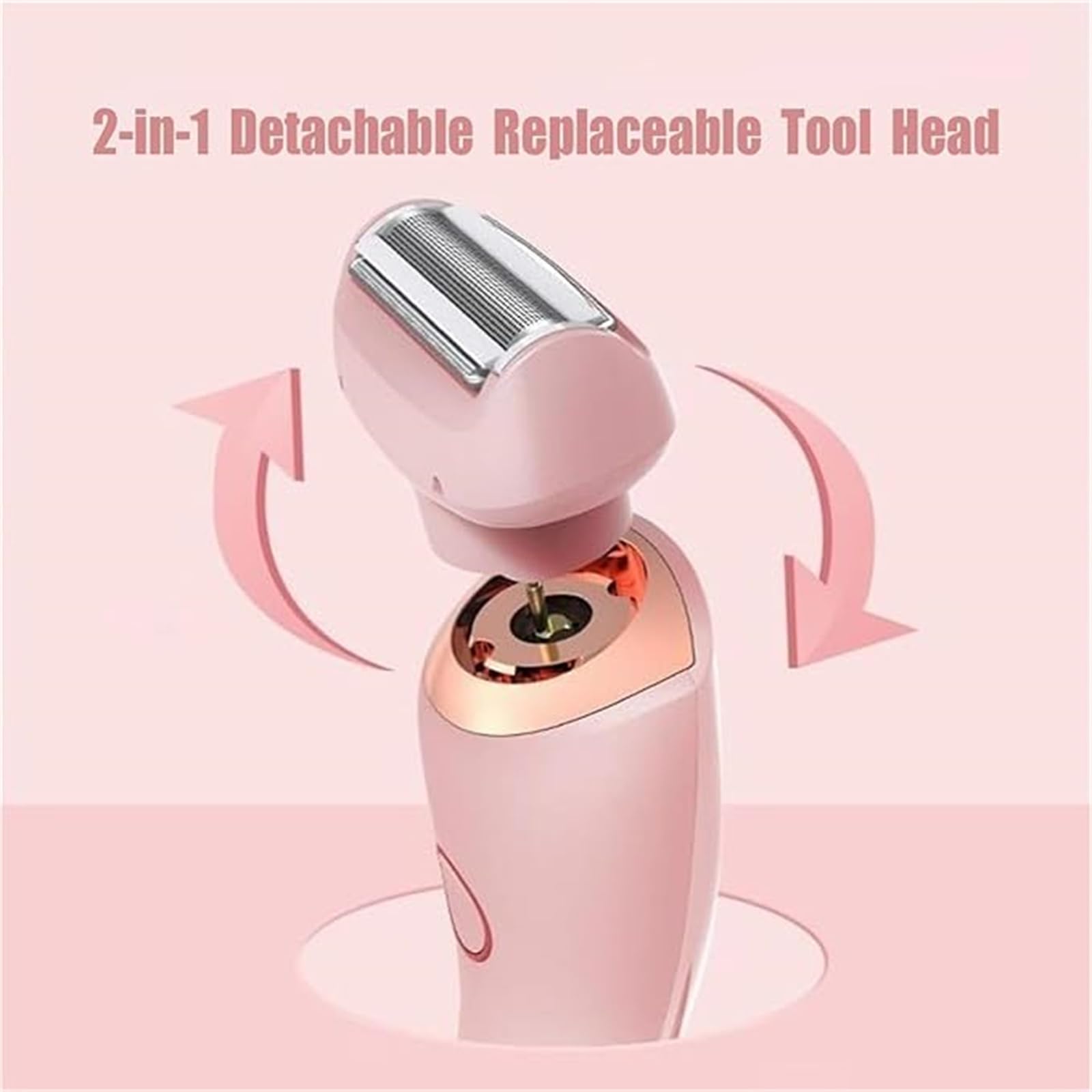 Smooth Shave Razor for Women - 2 in 1 Electric Shaver & Bikini Trimmer, Waterproof Ladies Shaving Kit for Legs, Underarms & Sensitive Areas | Perfect for Travel, Gym & Daily Use