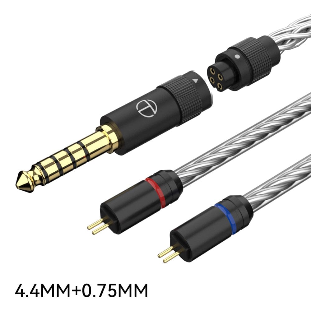TRN T3 PRO 8 Core Pure Silver Upgrade Cable for TRN VX PRO BAX MT1 PRO Earphones - High-Quality Audio Replacement Wire for Audiophiles & Music Lovers
