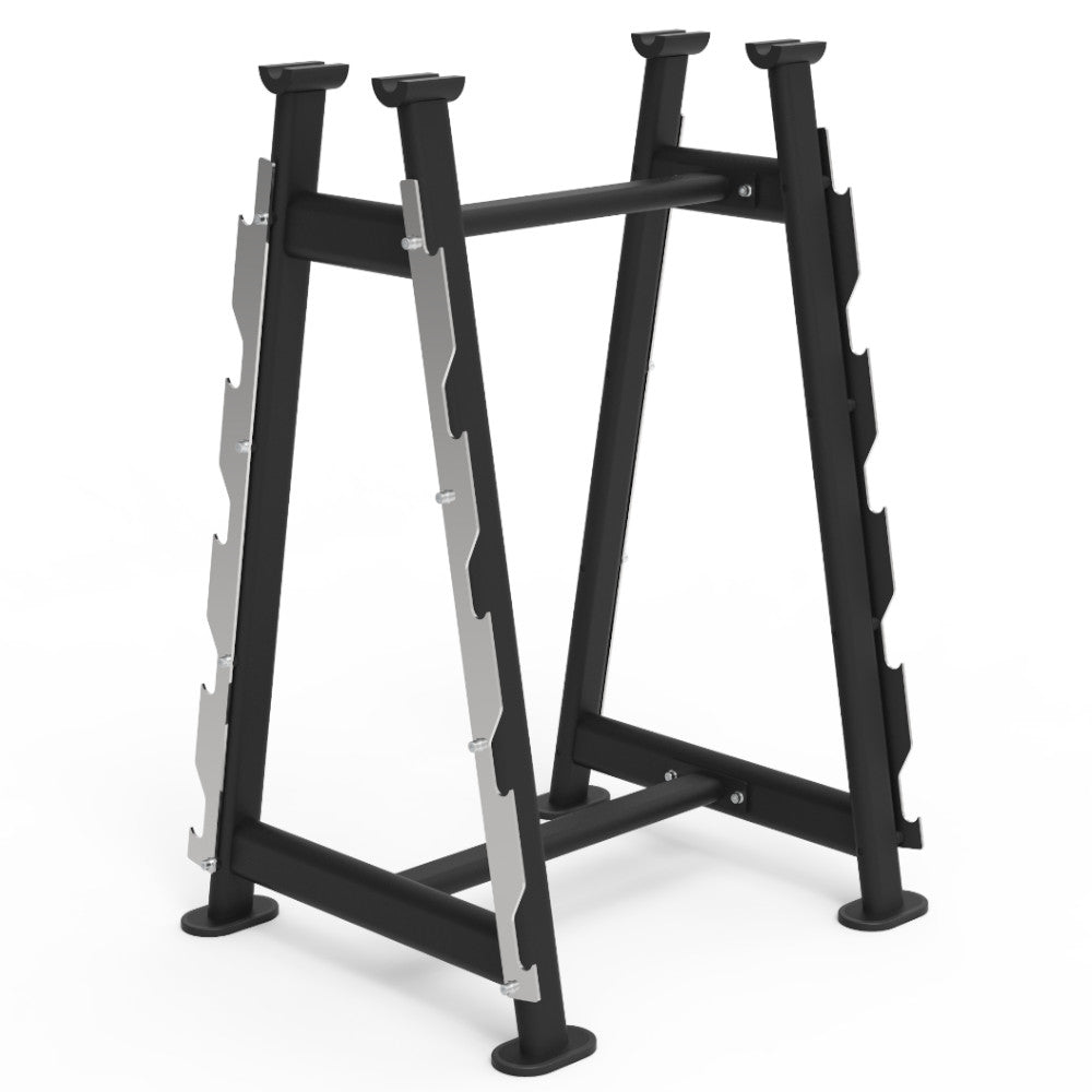 Pegasus 2S 10 Bar Olympic Weight Plate Rack - Heavy Duty Barbell Storage Stand for Home Gym & CrossFit Training