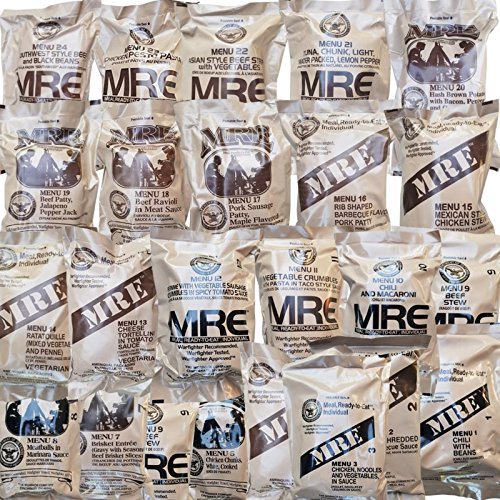 12/2019 or Newer ACM MRE Meals Ready-to-Eat Case (12 Pack) - Emergency Food Supply for Camping, Hiking & Disaster Preparedness