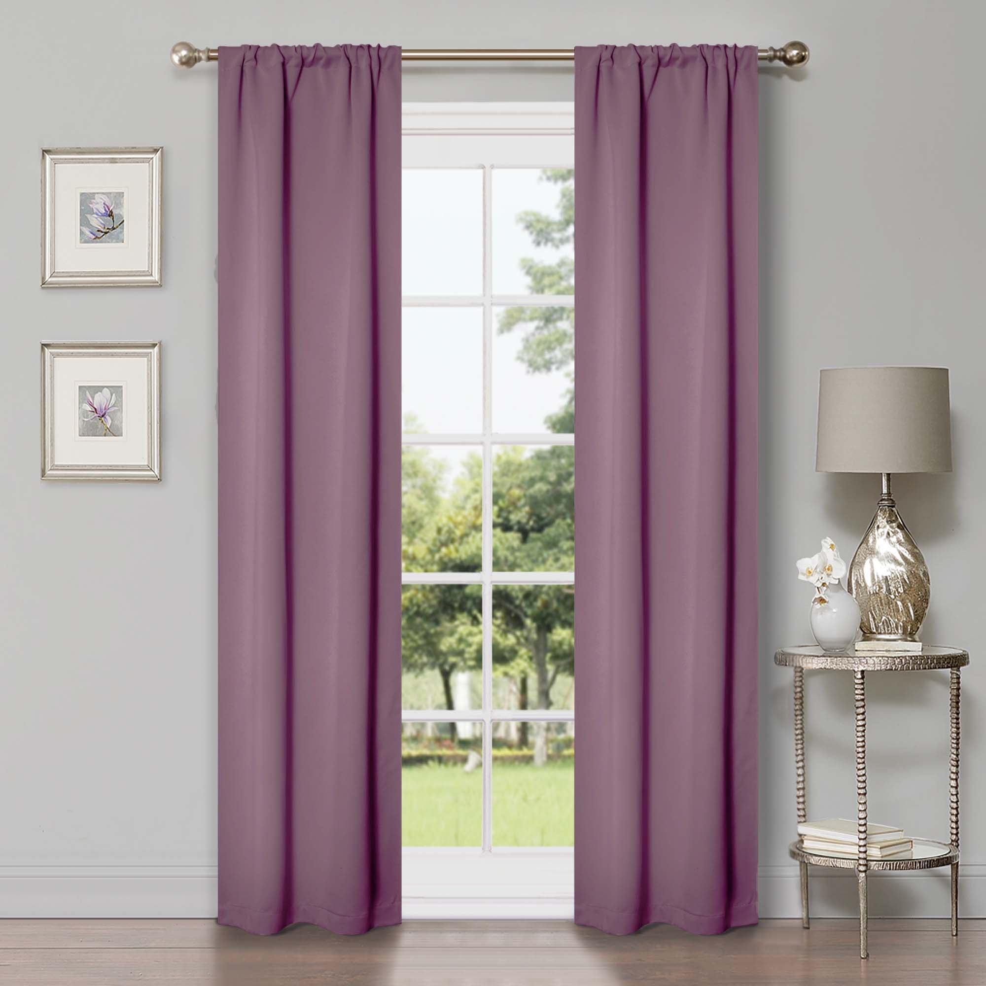 Blackout Curtains for Bedroom - Machine Washable, Thermal Insulated, Noise Reducing - Set of 2 Panels - Perfect for Nursery, Home Theater & Shift Workers (42x84 Inches)