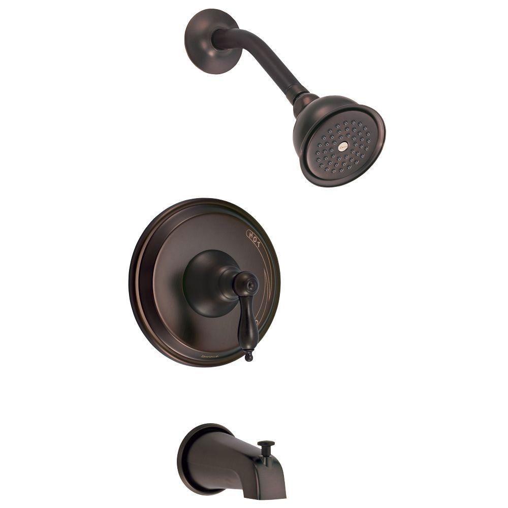 **Danze Fairmont 1-Handle Pressure Balance Tub and Shower Trim Kit in Oil Rubbed Bronze – Valve Not Included (Model 288177) – Perfect for Bathroom Renovations & Modern Home Upgrades**