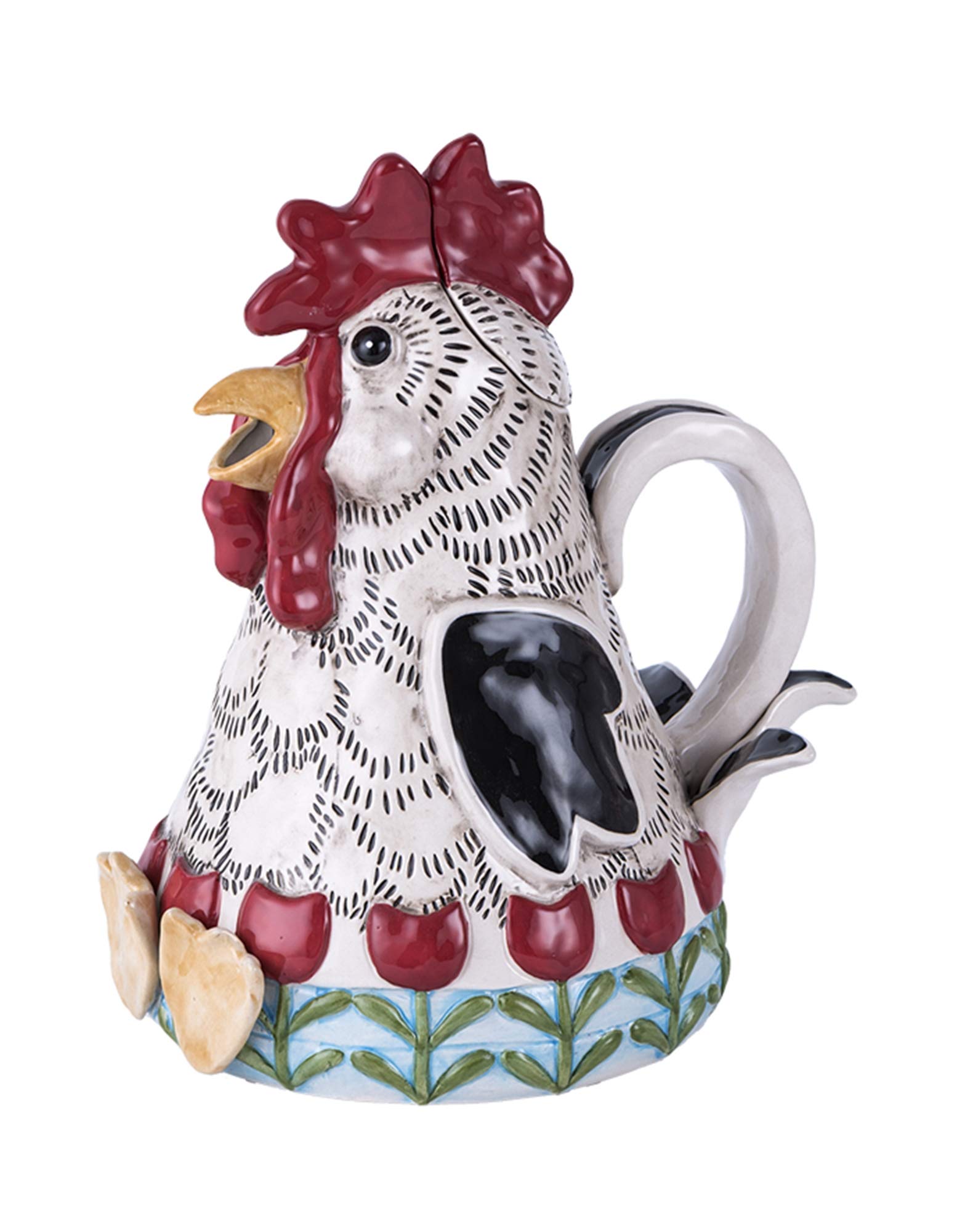 Blue Sky Ceramics Rooster Teapot - Handcrafted Ceramic Teapot with Rooster Design, Perfect for Tea Lovers & Home Decor - Ideal for Afternoon Tea, Gifts & Kitchen Decor