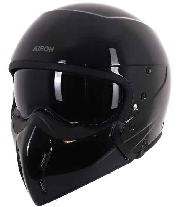 Airoh J 110 Black Glitter Motorcycle Helmet - Lightweight DOT Certified Full Face Helmet for Men & Women - Perfect for Street Biking, Racing & Commuting