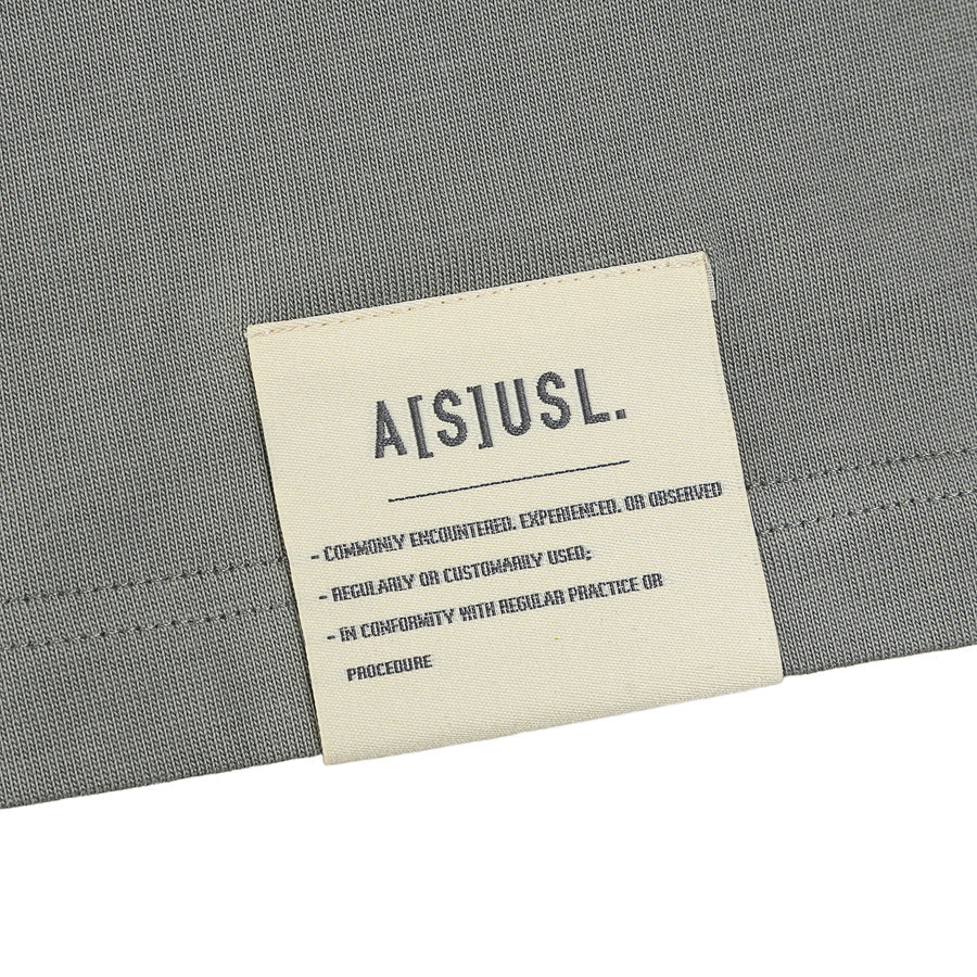 ASUSL Reflective Logo Long Sleeve T-Shirt - Light Grey | High-Visibility Streetwear for Running, Cycling & Night Safety
