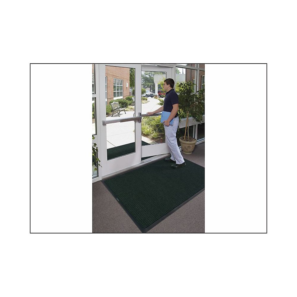 Andersen 200 WaterHog Classic Indoor/Outdoor Doormat - 5' x 3' Charcoal Polypropylene Fiber with SBR Rubber Backing - Heavy Duty Entryway Mat for Home, Garage, or Business - Water Absorbent & Durable Floor Mat for High Traffic Areas